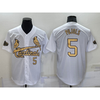 St. Louis Cardinals #5 Albert Pujols Number White CONTON 2022 All Star Stitched Cool Base Jersey