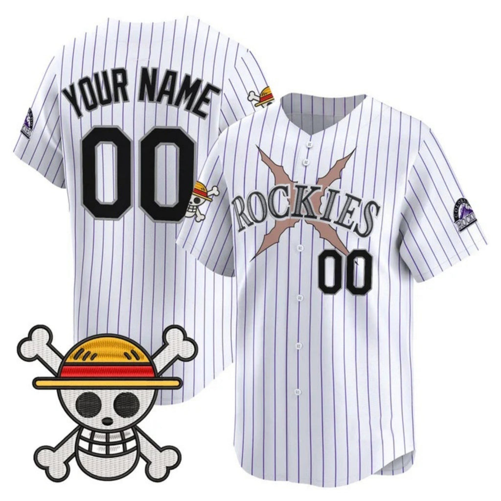Custom Colorado Rockies x One Piece White CONTON Vapor Premier Limited Jersey - Stitched