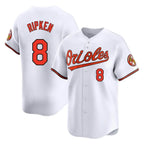 Baltimore Orioles #8 Cal Ripken Player White CONTON Limited Home Game Stitched Jerseys