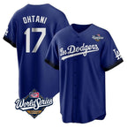 Los Angeles Dodgers #17 Shohei Ohtani Player Royal CONTON World Series City Connect Home Game Stitched Jerseys