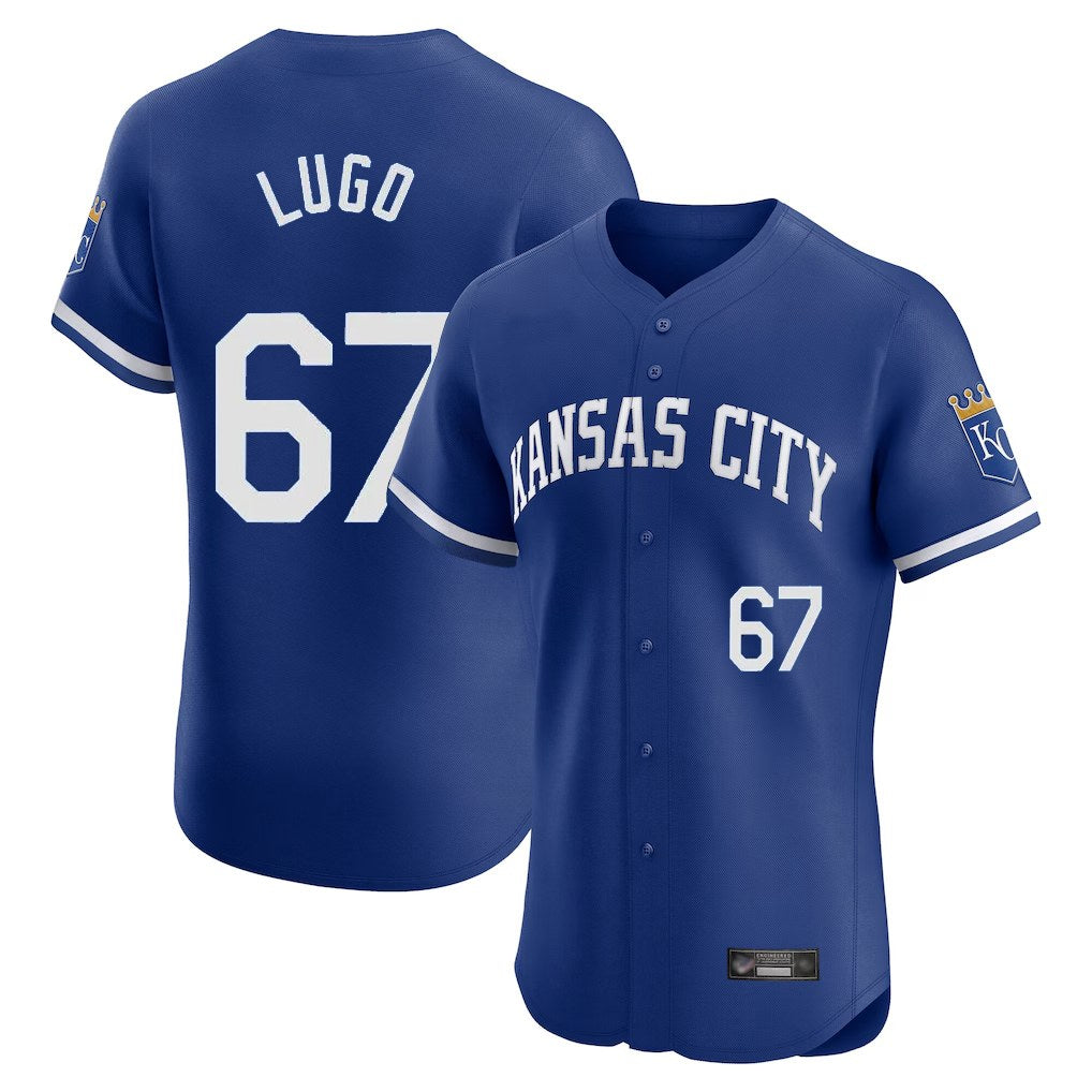 Kansas City Royals #67 Seth Lugo Player Royal CONTON Limited Elite Home Game Stitched Jerseys