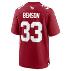 A.Cardinals #33 Trey Benson Cardinal CONTON Team Game Jersey