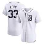 Detroit Tigers #33 Colt Keith Player White CONTON Limited Elite Home Stitched Jerseys