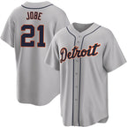 Detroit Tigers #21 Jackson Jobe Gray CONTON Cool Base Stitched Jersey