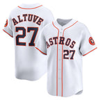 Houston Astros #27 Jose Altuve White CONTON Home Limited Player Jersey