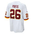 W.Football Team #26 Clinton Portis White CONTON Retired Player Game Jersey