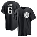 Chicago Cubs #6 Matt Shaw Player Black CONTON Game Stitched Jerseys