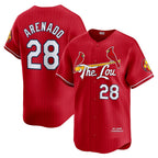 St. Louis Cardinals #28 Nolan Arenado Red CONTON 2024 City Connect Limited Player Jersey