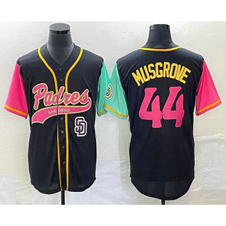 San Diego Padres #44 Joe Musgrove Black CONTON NEW 2023 City Connect Cool Base Stitched Jersey 2