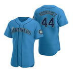 Seattle Mariners #44 Julio Rodr¨ªguez Royal CONTON Flex Base Stitched Jersey
