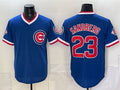 Chicago Cubs #23 Ryne Sandberg Royal CONTON 150th Anniversary Throwback Vapor Limited Stitched Jersey