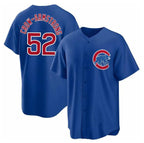 Chicago Cubs #52 Pete Crow-Armstrong Blue CONTON 2024 Cool Base Stitched Jersey