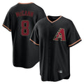 Arizona Diamondbacks #8 James McCann Player Black CONTON Limited Home Stitched Jerseys