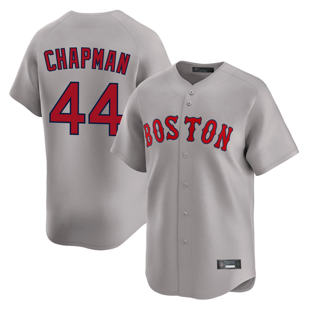 Boston Red Sox #44 Aroldis Chapman Player Gray CONTON Road Limited Home Game Stitched Jerseys1