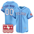 Custom Texas Rangers Blue CONTON 2026 City Connect Vapor Premier Limited Jersey - All Stitched