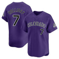 Colorado Rockies #7 Matt Holliday Player Purple CONTON Limited Home Stitched Jerseys