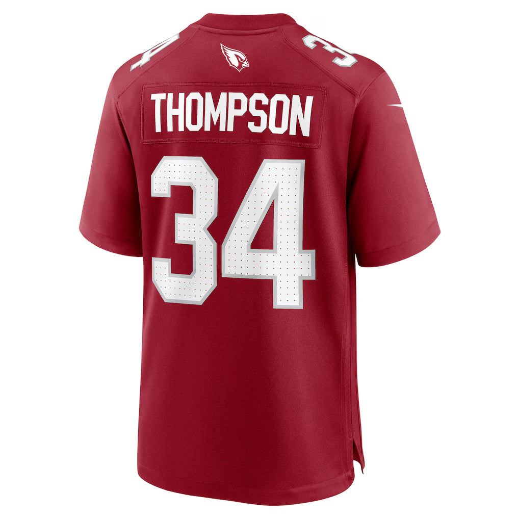 A.Cardinals #34 Jalen Thompson Cardinal CONTON Team Game Jersey