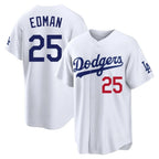 Los Angeles Dodgers #25 Tommy Edman Player White CONTON Home Game Stitched Jerseys