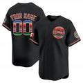 Custom Chicago Cubs Mexico Vapor Premier Limited Jersey ¨C Black CONTON
