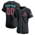 Custom Arizona Diamondbacks 2024 Flex Base Jersey ¨C Black CONTON