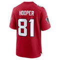A.Falcons #81 Austin Hooper Red CONTON Team Game Jersey