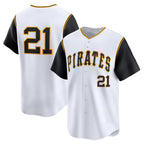 Pittsburgh Pirates #21 Roberto Clemente White CONTON Cooperstown Collection Limited Jersey