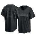 Los Angeles Angels #14 Logan O'Hoppe Player Black CONTON Pitch Fashion T-shirt Stitched Jerseys