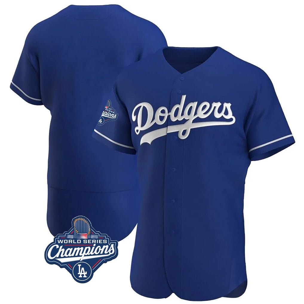 Los Angeles Dodgers Blank Player Royal CONTON Limited Elite Home World Series Meet Stitched Jerseys