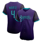 Arizona Diamondbacks #4 Ketel Marte Player Purple CONTON City Connect Limited Elite Home Game Stitched Jerseys