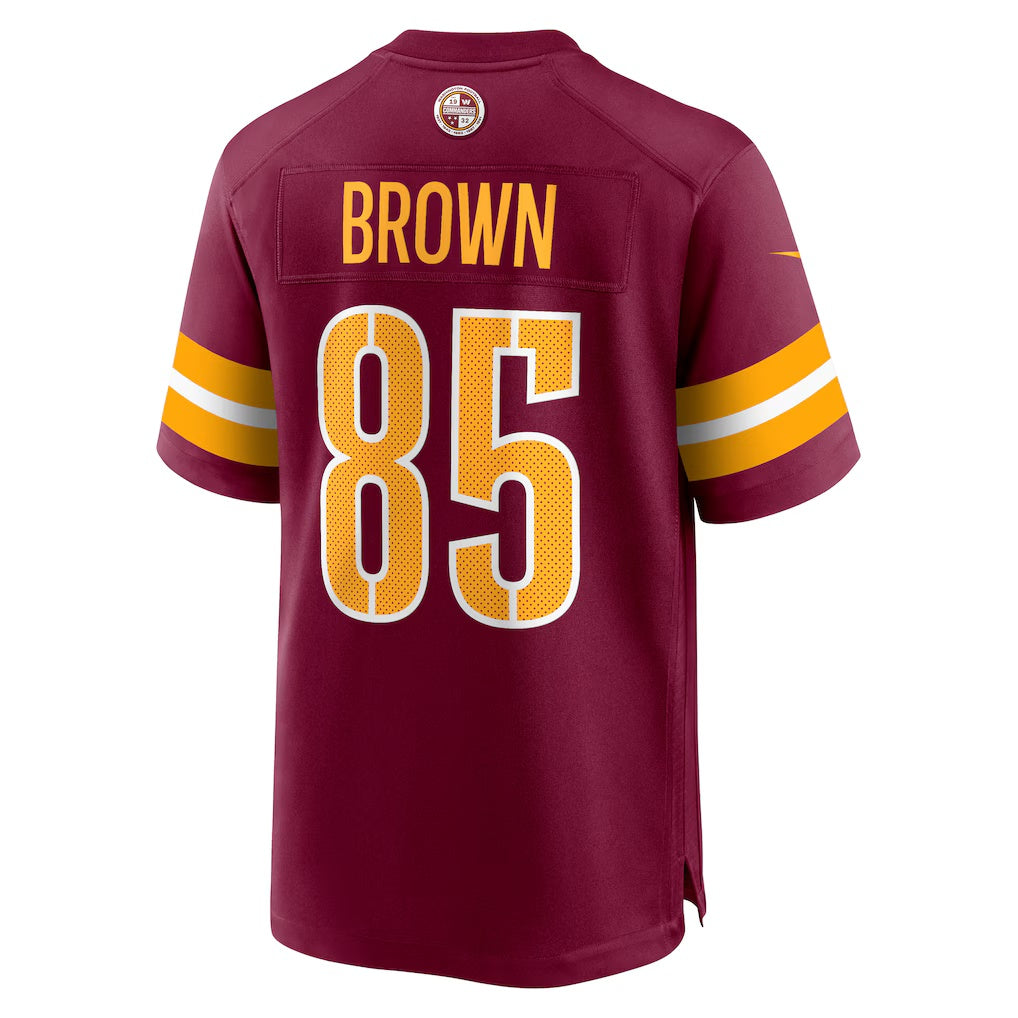 W.Commanders #85 Noah Brown Burgundy CONTON Game Jersey