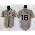 San Francisco Giants #16 Rafael Devers Gray CONTON Cool Base Stitched Jersey