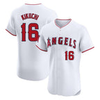 Los Angeles Angels #16 Yusei Kikuchi Player White CONTON Limited Elite Stitched Home Jerseys