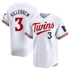 Minnesota Twins #3 Harmon Killebrew Player White CONTONHome Limited Stitched Jerseys