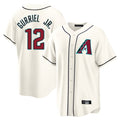 Arizona Diamondbacks #12 Lourdes Gurriel Jr Player Cream CONTON Home Game Stitched Jerseys