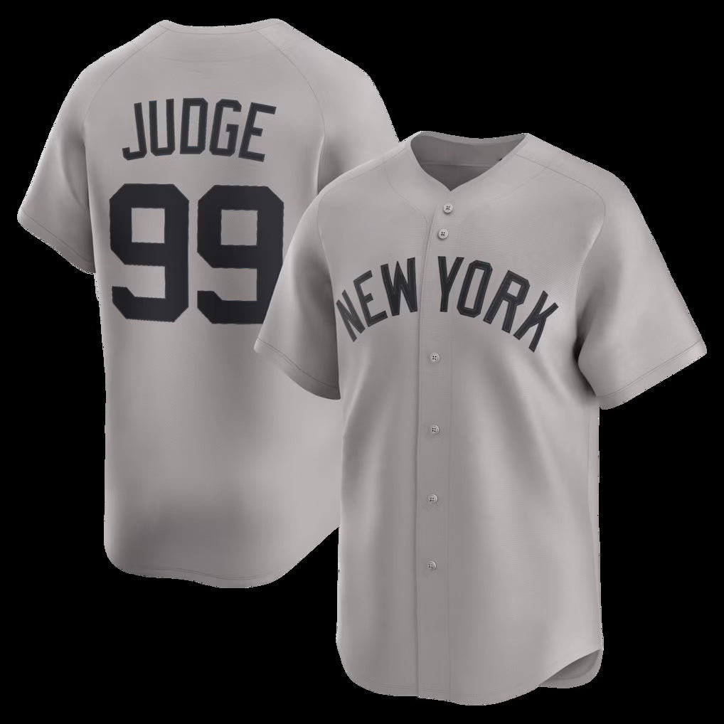 New York Yankees #99 Aaron Judge Gray CONTON Road Limited Player Jersey 2