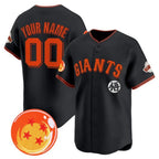Custom San Francisco Giants x Dragon Ball Black CONTON Vapor Premier Limited Jersey - All Stitched