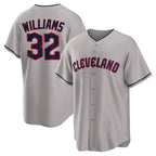 Cleveland Guardians #32 Gavin Williams Player Gray CONTON Game Home Stitched Jerseys