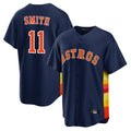 Houston Astros #11 Cam Smith Player Navy CONTON Home Game Stitched Jerseys
