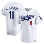 Los Angeles Dodgers #11 Roki Sasaki White CONTON 2025 Home Limited Stitched Jersey