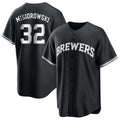 Milwaukee Brewers #32 Jacob Misiorowski Player Black CONTON Game Home Stitched Jerseys