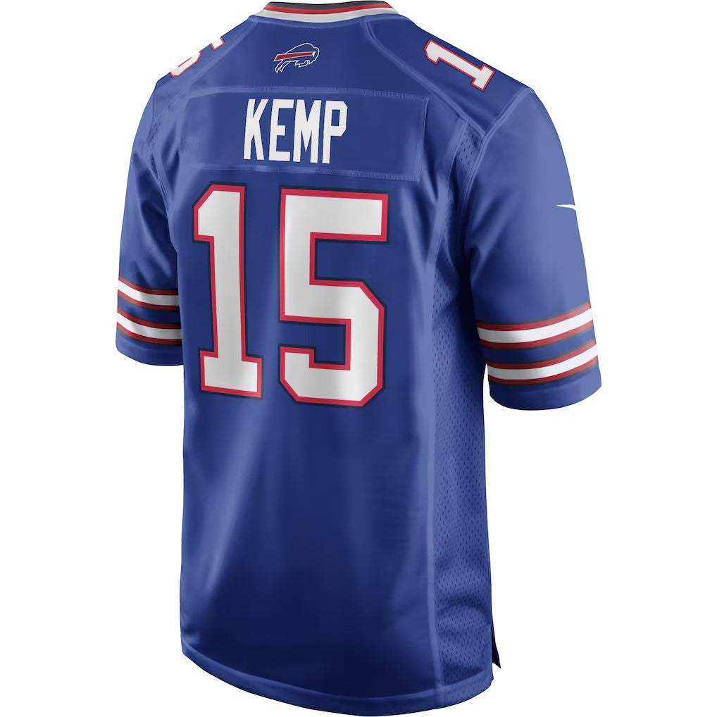 B.Bills #15 Jack Kemp Royal CONTON Game Retired Player Jersey