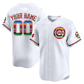 Custom Chicago Cubs Mexico Vapor Premier Limited Jersey ¨C All Stitched-White CONTON