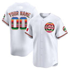 Custom Chicago Cubs Mexico Vapor Premier Limited Jersey ¨C All Stitched-White CONTON