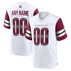 Custom W.Commanders White CONTON Game Player Jersey