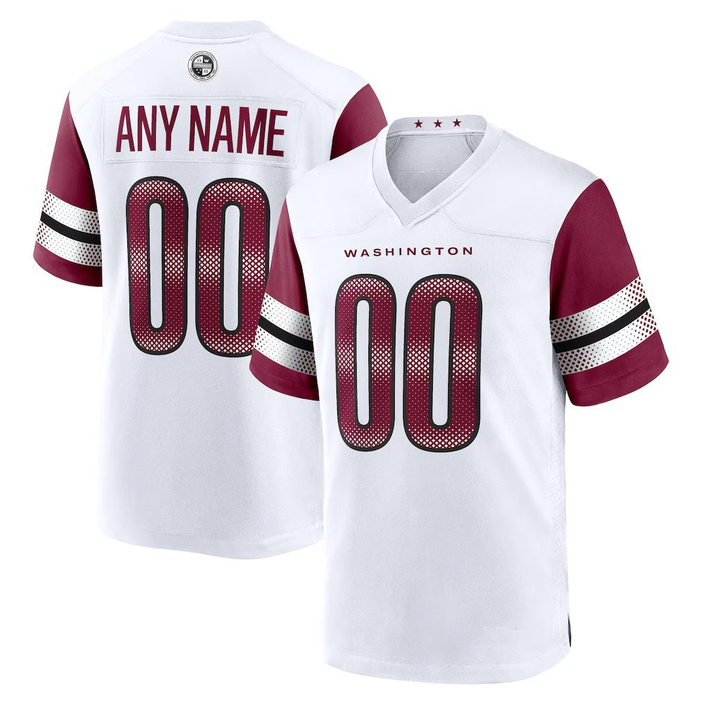 Custom W.Commanders White CONTON Game Player Jersey