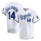 Kansas City Royals #14 Jac Caglianone White CONTON Home Limited Player Jersey