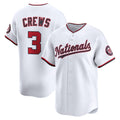 Washington Nationals #3 Dylan Crews White CONTON Home Limited Player Jersey