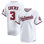 Washington Nationals #3 Dylan Crews White CONTON Home Limited Player Jersey