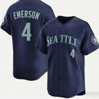 Seattle Mariners #4 Colt Emerson Navy CONTON Cool Base Stitched Jersey