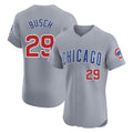 Chicago Cubs #29 Michael Busch Player Gray CONTON Road Limited Elite Home Stitched Jerseys
